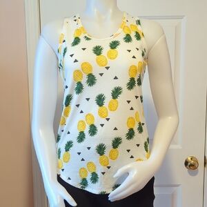 LuLaRoe Pineapple Print Tanktop Size S